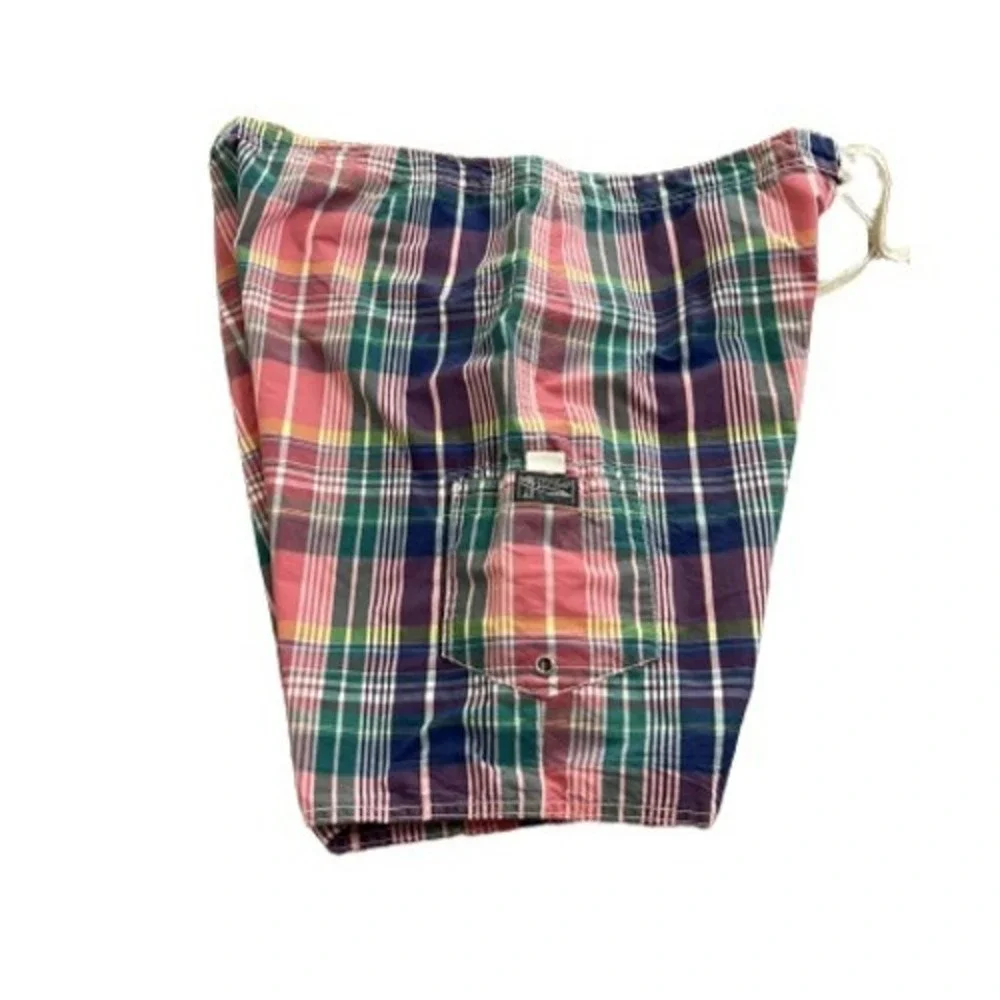 POLO BY‎ RALPH LAUREN BOARD MEN'S SHORTS PLAID SIZE 38